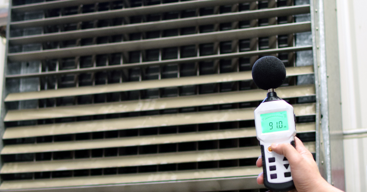 tlg-hearing conservation program-noise dosimeter near air vent