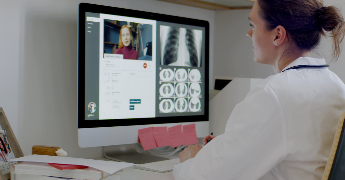 tlg-telehealth medicine doctor patient scans